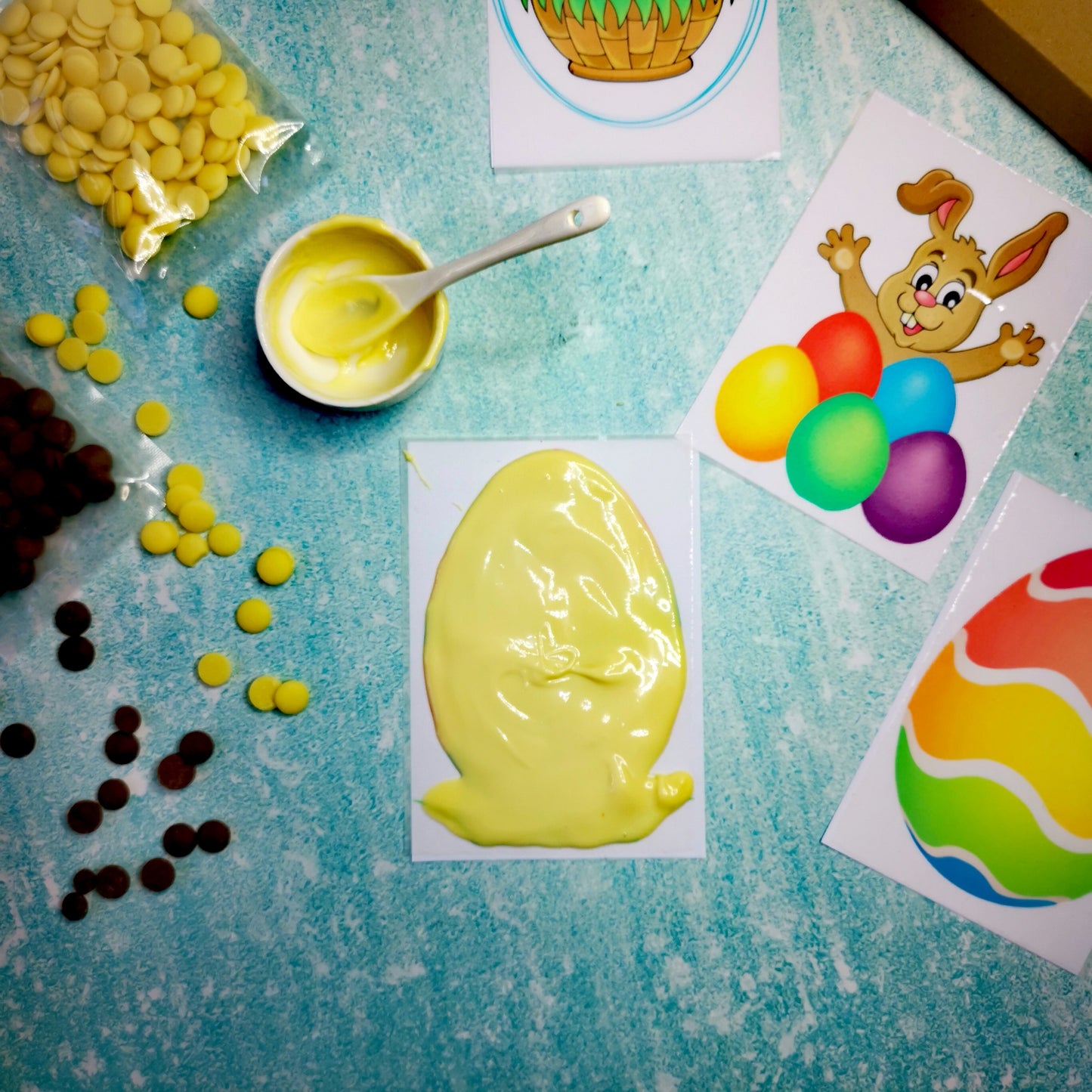 Easter Bunny Chocolate Slabs Gift - Make from scratch