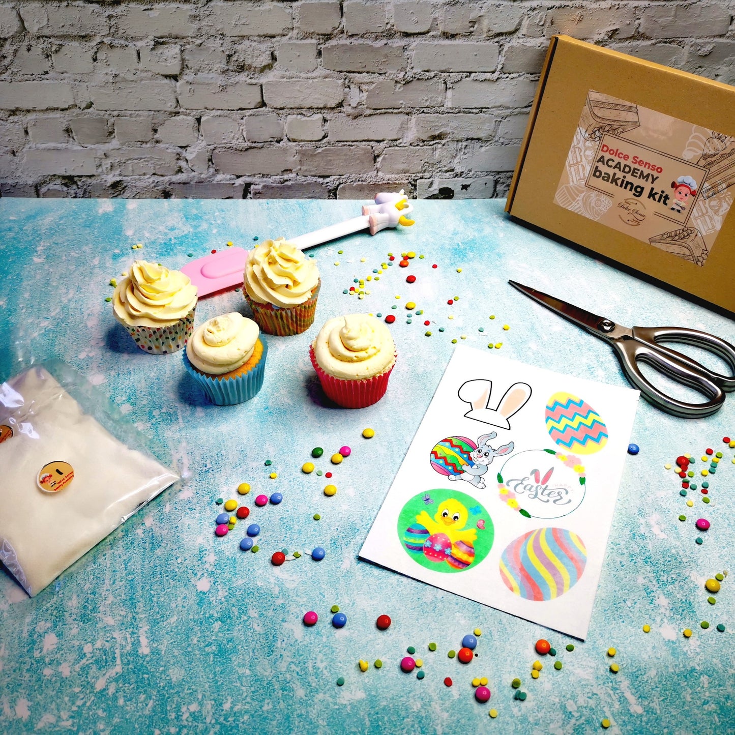 12 Easter Diy Cupcake Kit With Edible Toppers