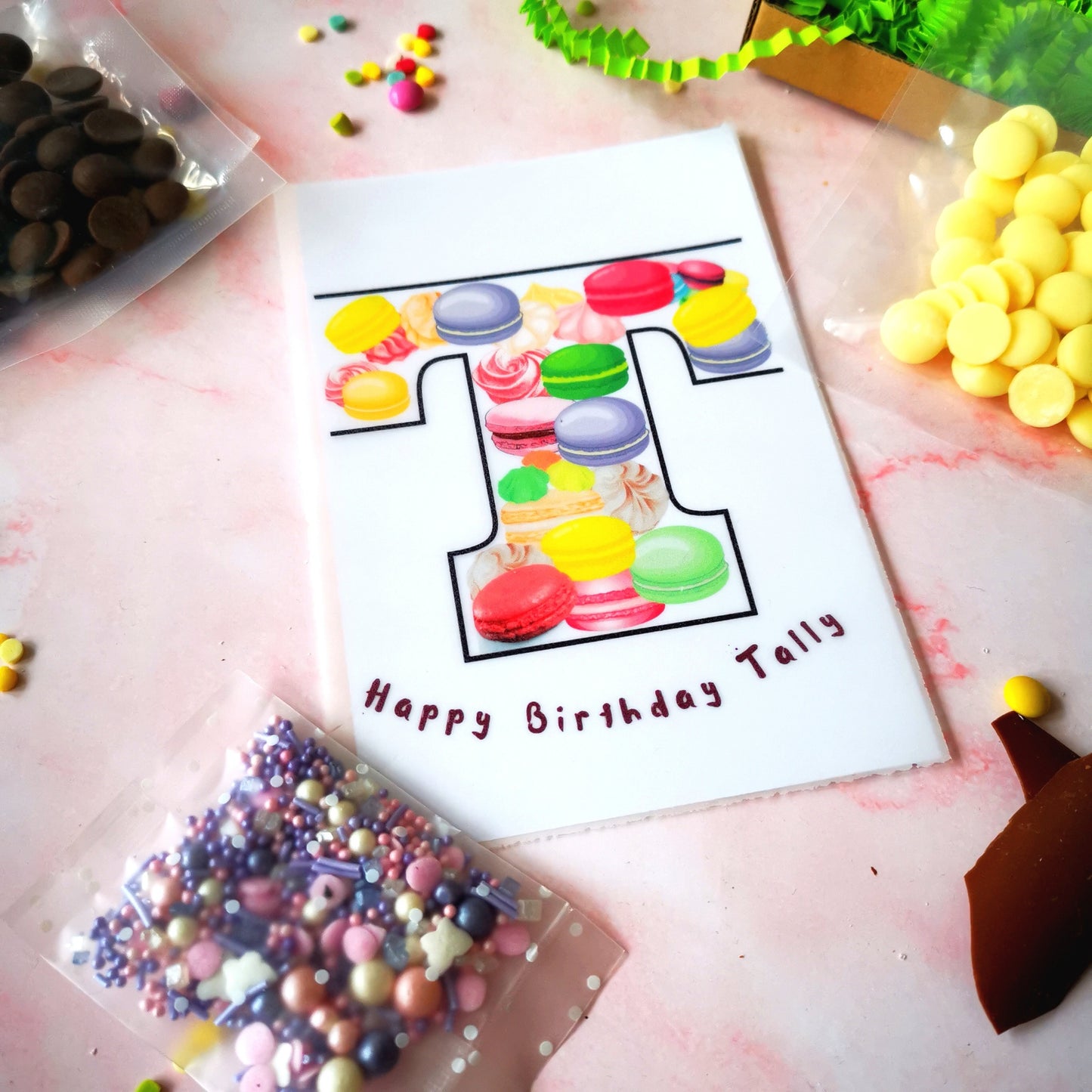 Personalised Birthday Chocolate Card- Melt and Make your own Chocolate